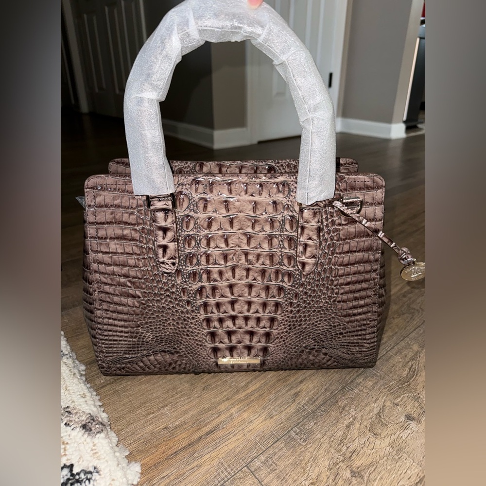 Brahmin Small Finley Smokey Taupe